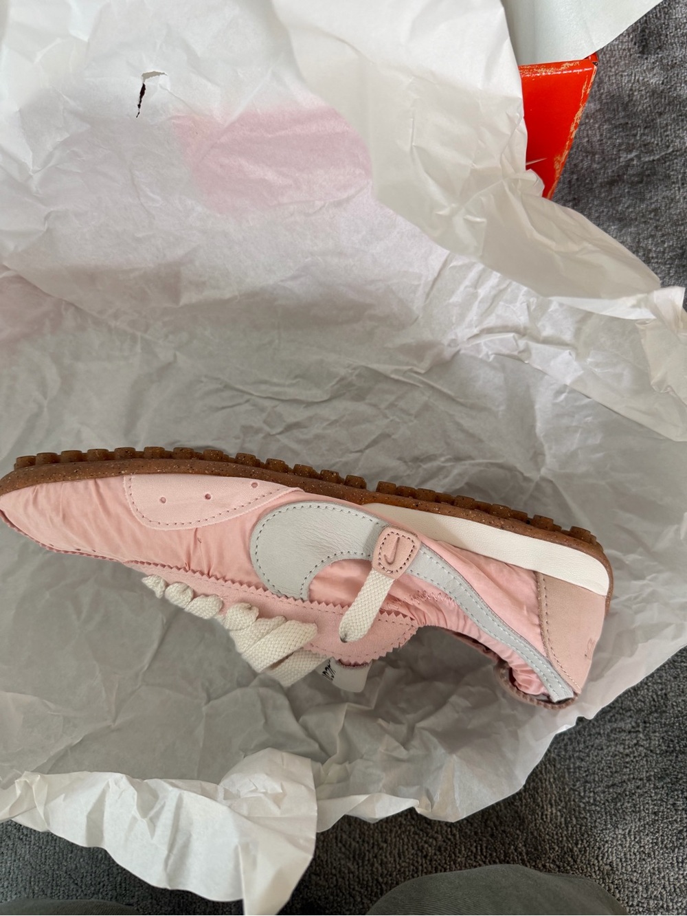 NWT Rare Jacquemus Pink & White Women's Moon Shoe 7.5 - Picture 10 of 13